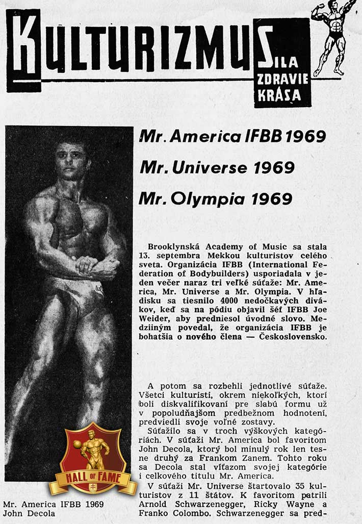 1969 IFBB Mr. Universe