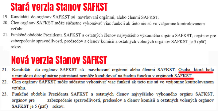 STANOVY SAFKST nová vs stará verzia