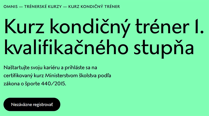 Trénerský kurz kulturistika a fitness